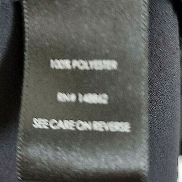 Torrid Harper 3 Black Georgette Pullover‎ 3/4 Roll Tab Sleeve 3X Black 24/26 - Picture 3 of 6